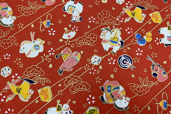 Yuzen Paper Year of Horse 2026 Red