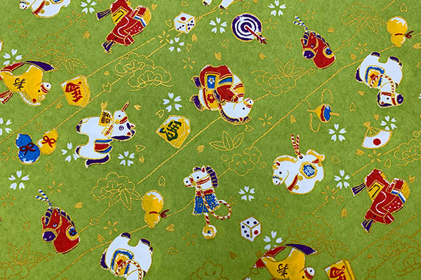 Yuzen Paper Year of Horse 2026 Pale Green