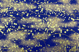 Yuzen Paper Yuzen Paper Classic Gold decoration on Blue 6271