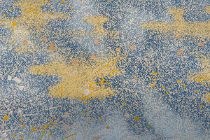Yuzen Paper Gold Clouds on Blue 56