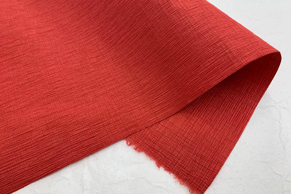 Mingei Crepe Paper Half Solid Red