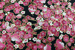 Yuzen Paper Apricot on Black FMA96