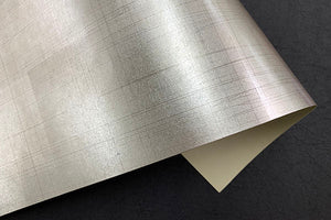 Metallic Paper 2025 Autumn 06 Silver color scratch pattern