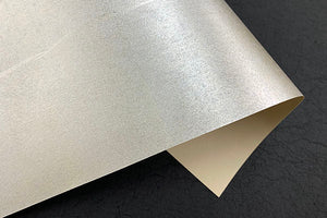 Metallic Paper 2025 Autumn 07 Matte Silver color Antique tone