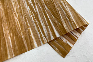 Awa Yangagi Shiibori Paper Autumn 02 Pale Brown