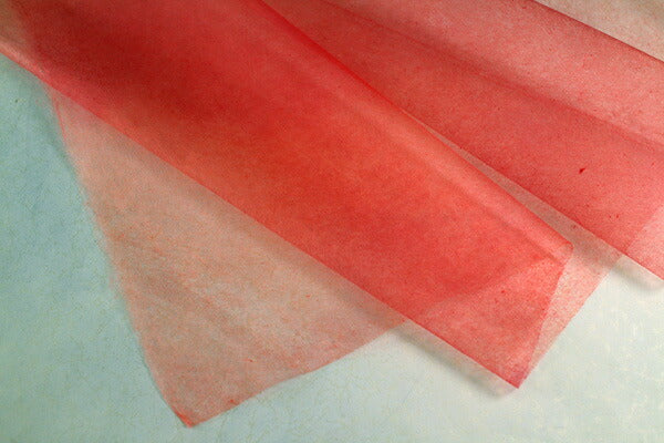 Tengu Paper Colored Extra thin Gradation Faded Red 1803