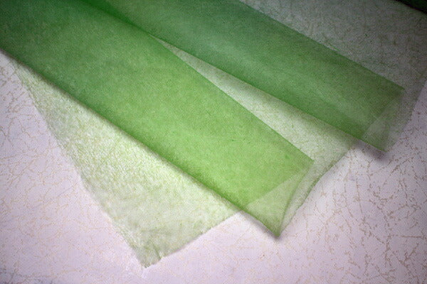 Tengu Paper Colored Extra thin Gradation Yellow Green 1807
