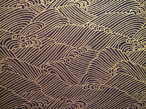 Yuzen Paper Wave S162 black & gold