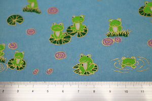 Yuzen Paper Frog blue 8698