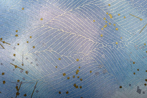 Yuzen Paper Wave on Blue Gradation Bokashi 4