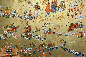 Yuzen Sougara Full size Japanese Festivals Gold 17