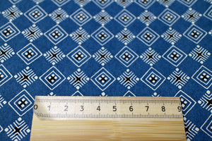 Yuzen Paper Katazome Blue squares A51